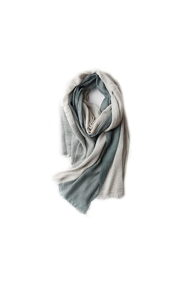 Foulard en soie, écharpe de couverture pour lhiver super doux solide couleur classique chaud long châle en cachemire grande 