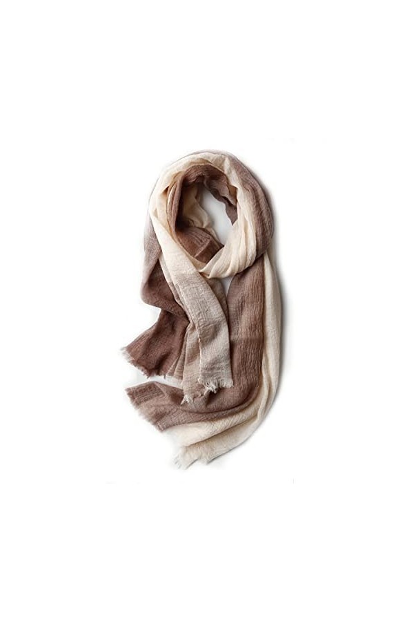 Foulard en soie, écharpe de couverture pour lhiver super doux solide couleur classique chaud long châle en cachemire grande 