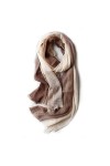Foulard en soie, écharpe de couverture pour lhiver super doux solide couleur classique chaud long châle en cachemire grande 