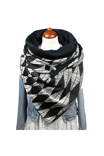 ACiyD Écharpe en Cachemire Hiver Femmes Bouton dimpression à Pois Solides châles Chauds écharpe écharpes Femmes châles C Ta