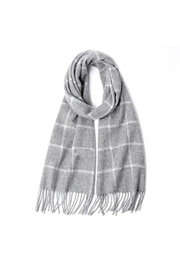 Foulard en Soie, Écharpes de Couverture pour Femmes Pure Color Wool Spinning Tassel Dames Châle Hiver Plaid Doux Chaud Long C