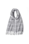 Foulard en Soie, Écharpes de Couverture pour Femmes Pure Color Wool Spinning Tassel Dames Châle Hiver Plaid Doux Chaud Long C