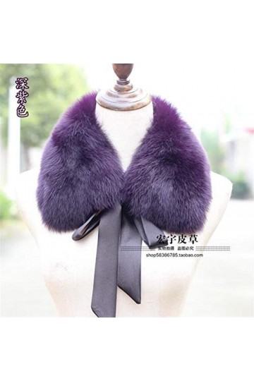 TYXL Foulard de Soie Femme, Écharpe Femmes Fourrure Écharpe Col Dames Hiver Nouveau Ruban Écharpe Manteau Collier Mode Chauss
