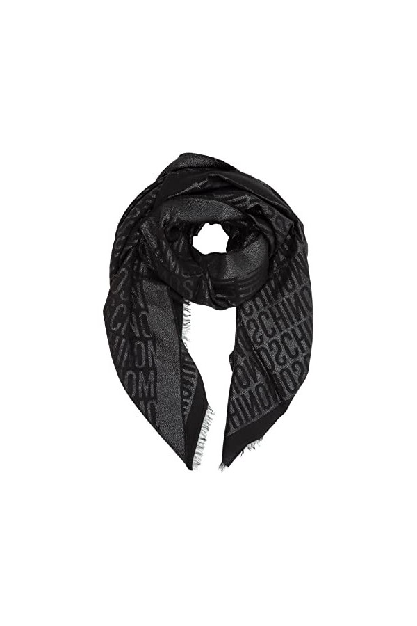 MOSCHINO femme écharpe en laine black