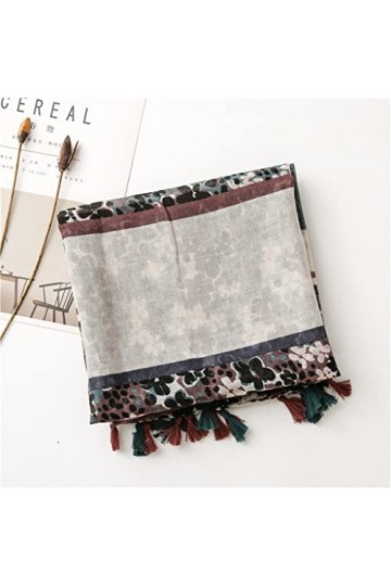 Yalych Léopard Gland Viscose Châle Écharpe Foulard Automne Hiver Foulards Hijab Étole Bufandas Wrap Pashmina Accessoires pour