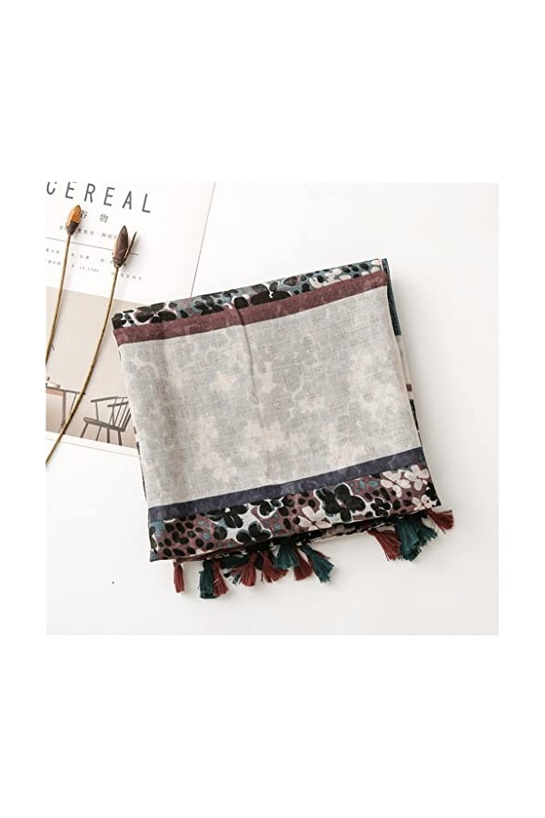 Yalych Léopard Gland Viscose Châle Écharpe Foulard Automne Hiver Foulards Hijab Étole Bufandas Wrap Pashmina Accessoires pour