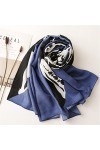 Yalych Écharpe châle en Viscose Florale Lady Print Pashmina Stole Wrap Hijabs Décoration de la Robe