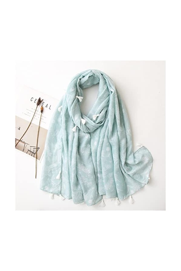 Yalych Viscose Châle Écharpe Lady Wrap Pashmina Stole Hijab 180 * 90Cm Décoration de la Robe Color : D, Size : 180 * 90Cm 