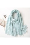 Yalych Viscose Châle Écharpe Lady Wrap Pashmina Stole Hijab 180 * 90Cm Décoration de la Robe Color : D, Size : 180 * 90Cm 