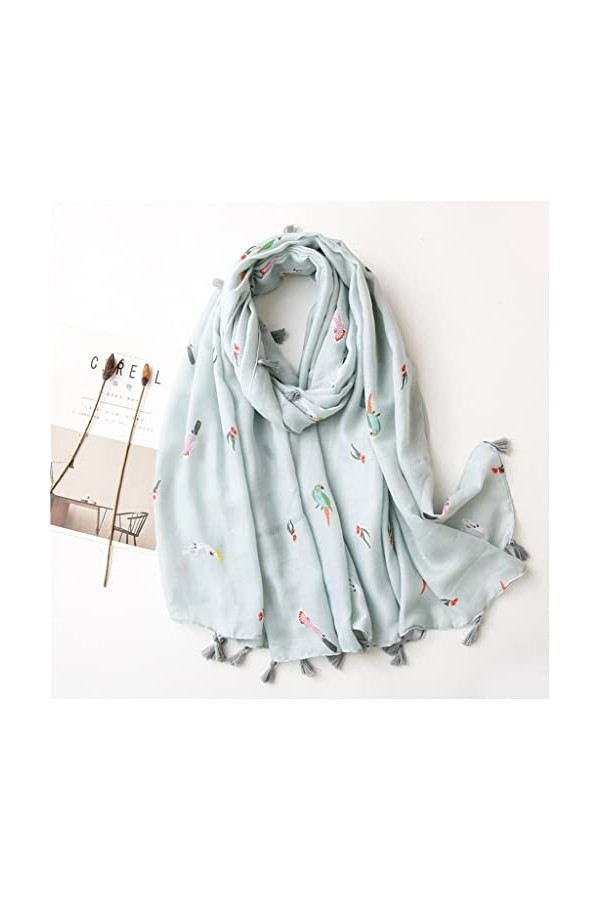 Yalych Viscose Châle Écharpe Lady Wrap Pashmina Stole Hijab 180 * 90Cm Décoration de la Robe Color : D, Size : 180 * 90Cm 