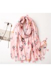 Yalych Garden Floral Viscose Châle Écharpe Lady Wrap Pashmina Stole Hijab 180 * 90Cm Décoration de la Robe Color : E, Size :