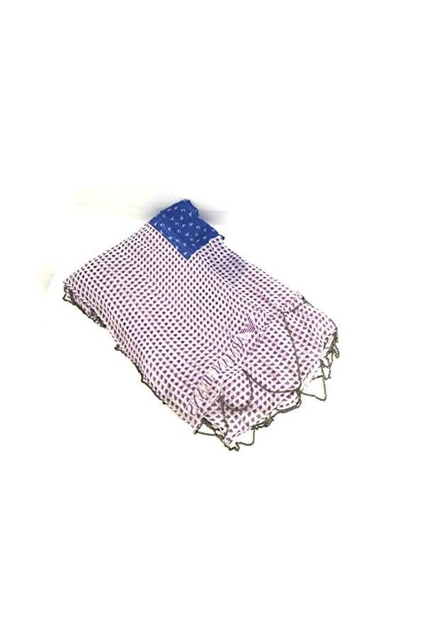 SCIARPA DONNA ARMANI JEANS PASHMINA LOGATA CON CATENE BLU AJ15CA09