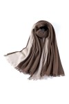 Châles Pashmina pour Femmes Écharpe en Laine Tricotée pour Dames Écharpe Chaude à Pampilles en Cachemire pour Robe de Soirée 