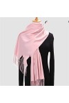 Écharpe Femme - Longue Écharpe Hiver Femme Cachemire Classique Solide Pashmina Feeling Châle Hiver Chaud Écharpes Grandes Env