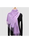 Écharpe Femme - Longue Écharpe Hiver Femme Cachemire Classique Solide Pashmina Feeling Châle Hiver Chaud Écharpes Grandes Env