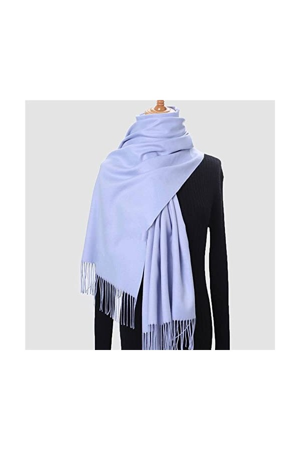 Écharpe Femme - Longue Écharpe Hiver Femme Cachemire Classique Solide Pashmina Feeling Châle Hiver Chaud Écharpes Grandes Env