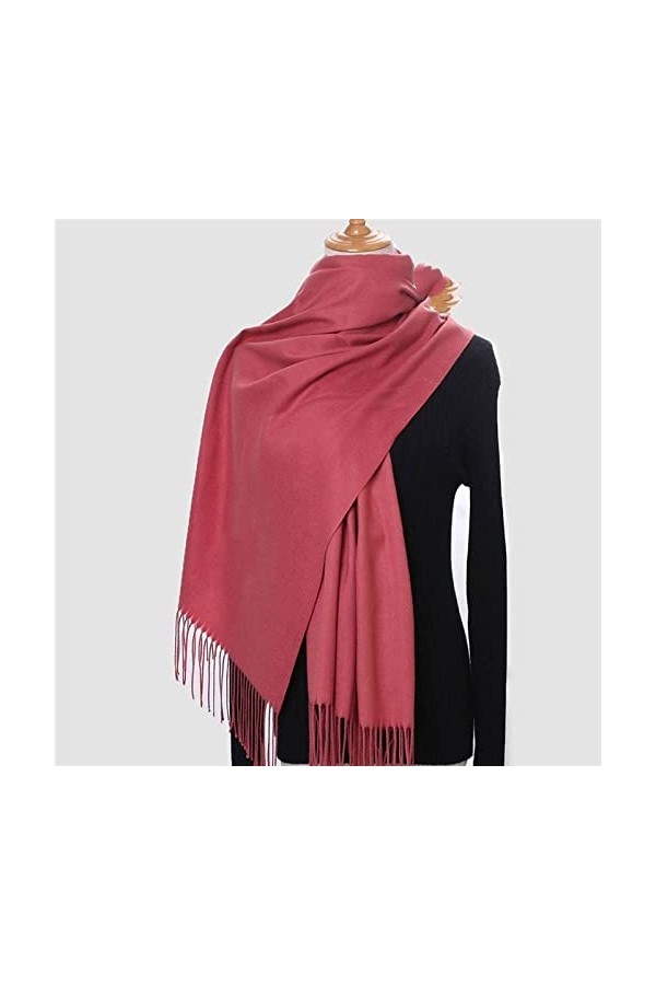 Écharpe Femme - Longue Écharpe Hiver Femme Cachemire Classique Solide Pashmina Feeling Châle Hiver Chaud Écharpes Grandes Env