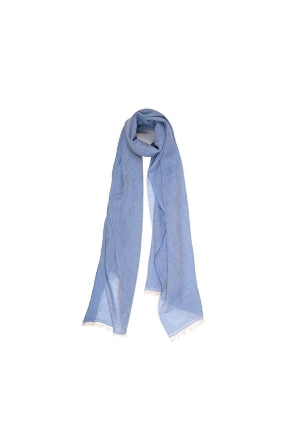 MA.AL.BI 1947 Pashmina grande étole 100 % cachemire, sac cadeau inclus., turquoise, 70X190 cm