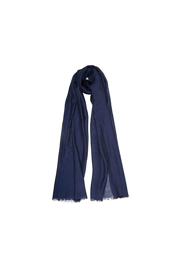 MA.AL.BI 1947 Pashmina grande étole 100 % cachemire, sac cadeau inclus., turquoise, 70X190 cm