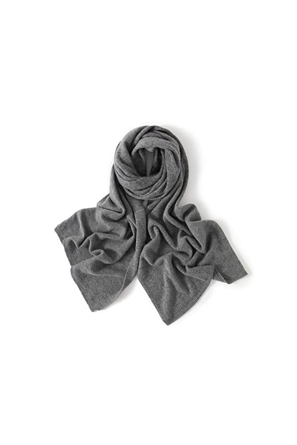 100% Pashmina Tricot Écharpe Femmes 180 * 45cm 19 Couleurs Top Grade Hiver Automne Doux WarmCashmere Foulards-comme picture13