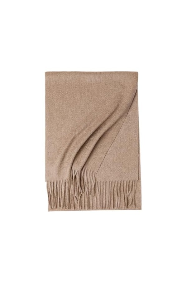 TZUFA Dame cachemire écharpe femmes hommes solide hiver Pashmina châle femmes chaud doux écharpe en cachemire