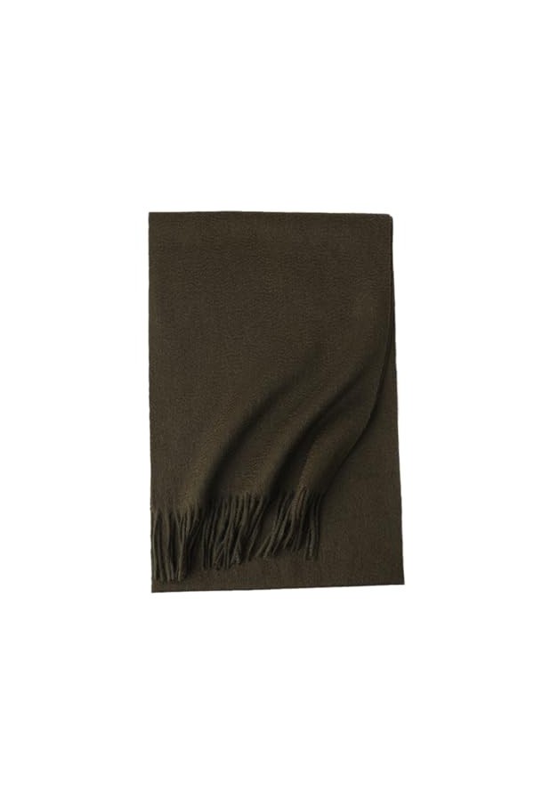 TZUFA Dame cachemire écharpe femmes hommes solide hiver Pashmina châle femmes chaud doux écharpe en cachemire