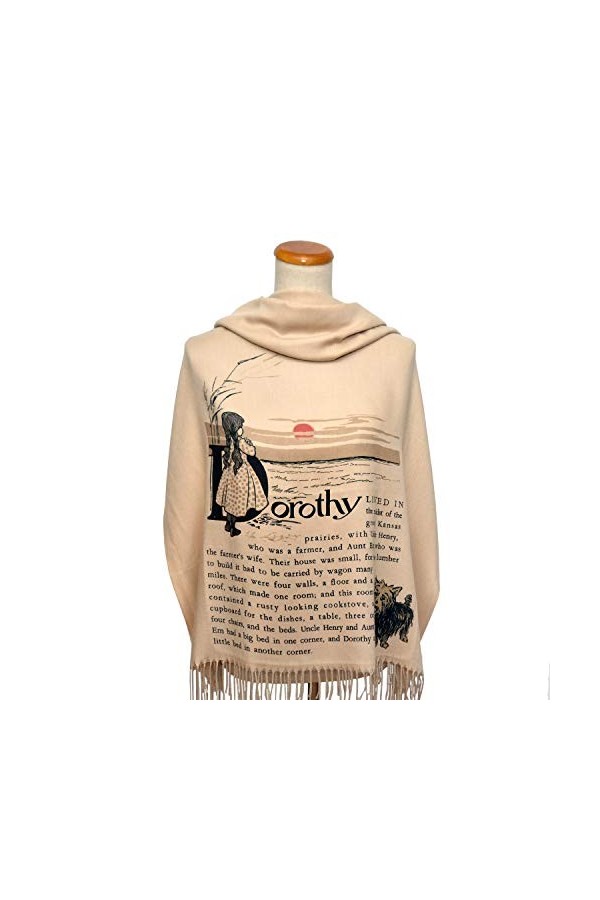 Universal Zone Écharpe/châle Le Magicien dOz, beige, 72" x 26"