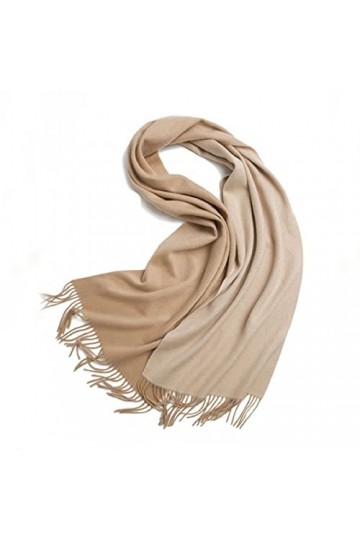 Écharpe en Soie, Écharpes de Couverture pour Femmes Écharpes Pashmina Écharpe dhiver de Luxe surdimensionnée Châle réversibl