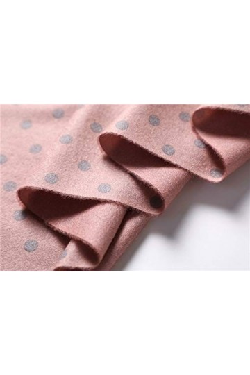 TWDYC Écharpe dhiver pour Femmes épais Cachemire Impression à Pois Double Face Pashmina châles Chauds enveloppes Grand Gland