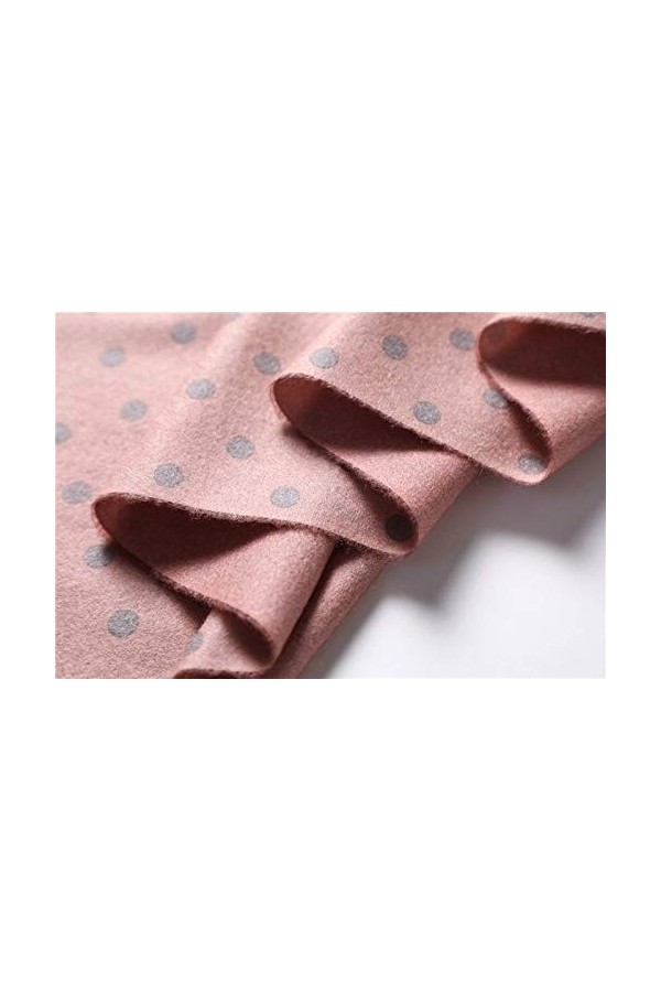 TWDYC Écharpe dhiver pour Femmes épais Cachemire Impression à Pois Double Face Pashmina châles Chauds enveloppes Grand Gland