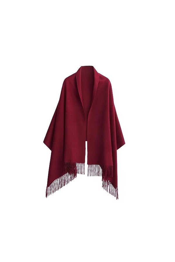 HOTDAY Châle en cachemire pur, extra large, écharpe pashmina épaisse, douce, châle de couleur unie, écharpe chaude dhiver po
