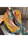 YWSZJ Écharpe en Soie Femmes musulmans Hijab Long châles Enveloppement de Pashmina Print Color : A, Size : 180 * 100cm 