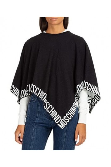 MOSCHINO femme écharpe en laine black