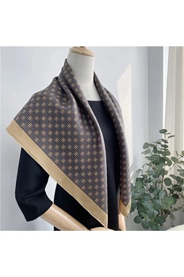 HLDETH Écharpe En Sergé En Soie Châle De Silk Silk Silk Châle For Femmes Silk Wraps Color : As shown, Size : One size 