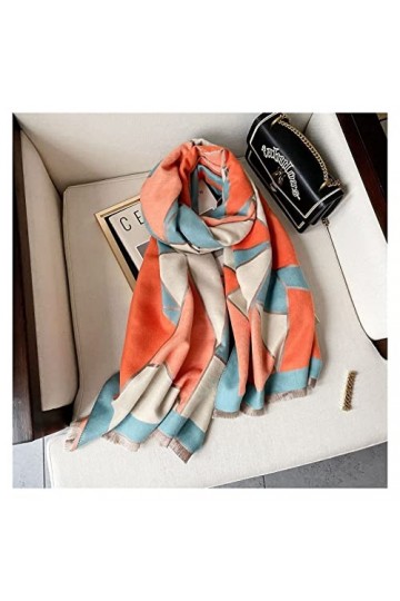 écharpe 2021 Nouvelle écharpe en Laine Marque Cou Femmes Écharpes dhiver Floral Pashmina Chaud Châles Wraps Couverture Épais