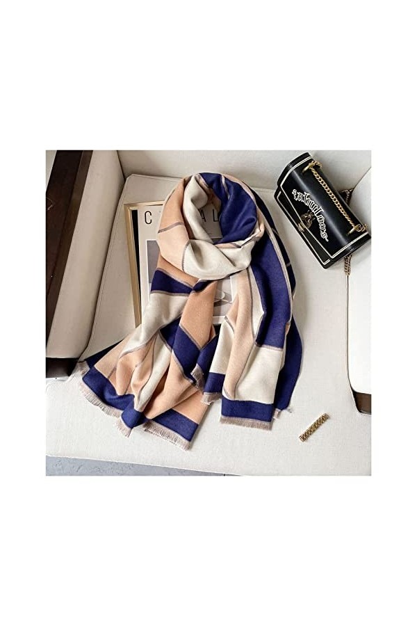 écharpe 2021 Nouvelle écharpe en Laine Marque Cou Femmes Écharpes dhiver Floral Pashmina Chaud Châles Wraps Couverture Épais