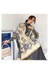 écharpe 2021 Nouvelle écharpe en Laine Marque Femmes Écharpes dhiver Floral Pashmina Chaud Châles Wraps Couverture Épaisse C