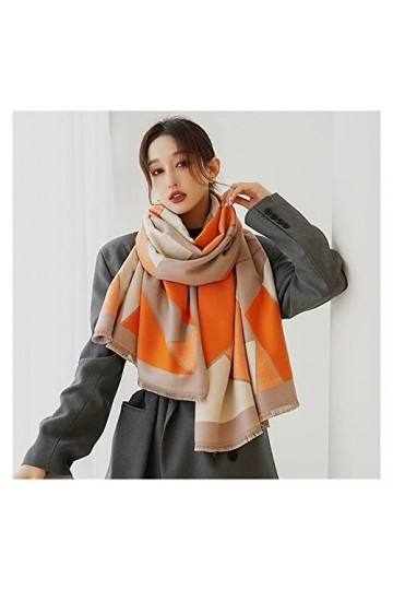 écharpe 2021 Nouvelle écharpe en Laine Marque Cou Femmes Écharpes dhiver Floral Pashmina Chaud Châles Wraps Couverture Épais