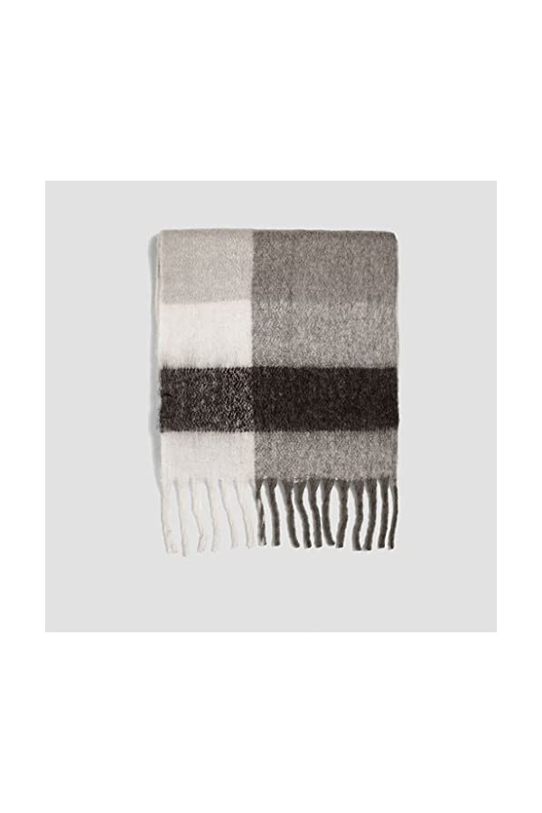 Samnuerly Écharpe dhiver, écharpe à Carreaux pour Femmes châles et enveloppes Chauds dhiver Bandana Pashmina Longue Couvert