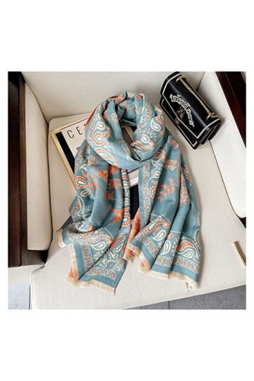 écharpe 2021 Nouvelle écharpe en Laine Noix de cajou Femmes Écharpes dhiver Floral Pashmina Châles Chauds Wraps Couverture é