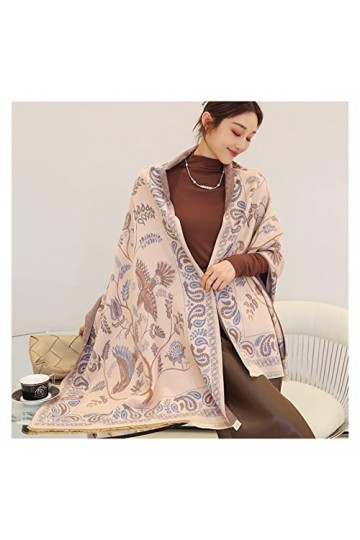 écharpe 2021 Nouvelle écharpe en Laine Noix de cajou Femmes Écharpes dhiver Floral Pashmina Châles Chauds Wraps Couverture é