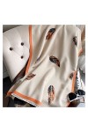écharpe 2021 Feather Print Femmes Écharpe en Laine Marque Écharpes dhiver Pashmina Châles Wraps Couverture Nouvelles écharpe