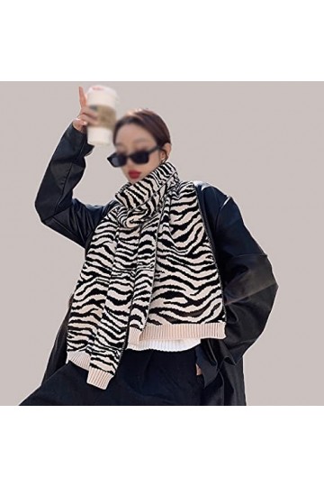 LSDJGDDE Épais tricoté écharpe Hiver Dame Motif Pashmina châle enveloppe Femmes Hiver Hiver Couverture Blanchet de Couverture