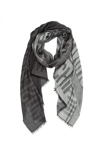 MOSCHINO femme Double question mark écharpe grey