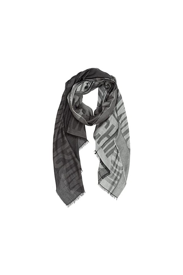 MOSCHINO femme Double question mark écharpe grey