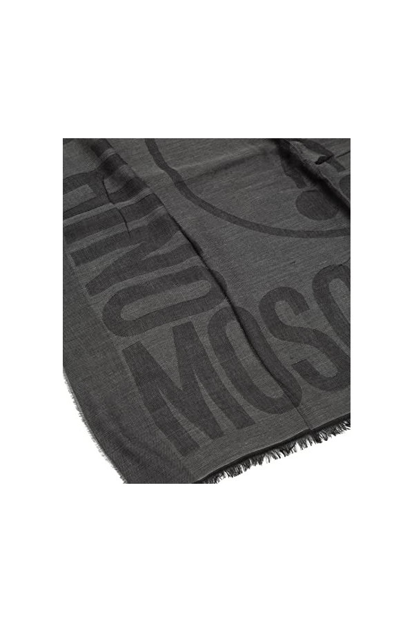 MOSCHINO femme Double question mark écharpe grey