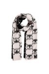 MOSCHINO femme Double question mark écharpe rosa