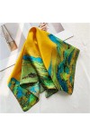 Echarpes Femme Foulard en Soie de Mûrier en Soie Petit Carré for Femmes Printemps et Été Style Peinture à lhuile Couleur : 