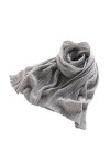 Foulard en Soie, Écharpes Couverture pour Femme Cachemire Sensation Pashmina Châle Wraps Doux Chaud Couleur : Gris, Taille :