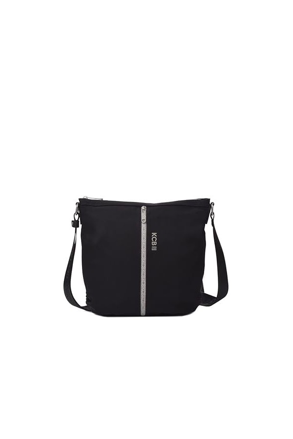 KCB Grand sac à bandoulière Combo Vegan, Noir